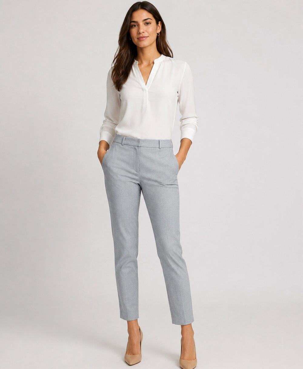Business Casual Career Slack Banana Republic Sloan Slim Ankle Pants Size 8 Gray